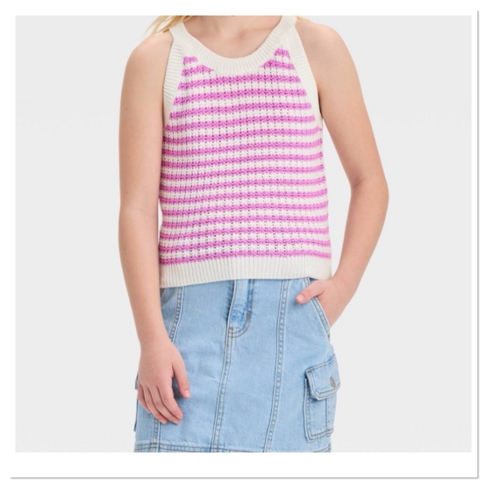 Girl’s Striped Sweater Tank Top Cat & Jack